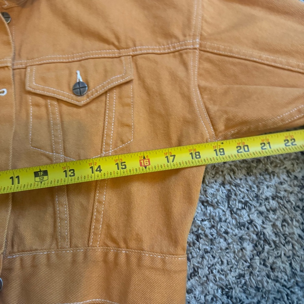 Ksubi World Tour Collection Billie Cropped 80’s Style Denim Jacket Size XS - Picture 7 of 13